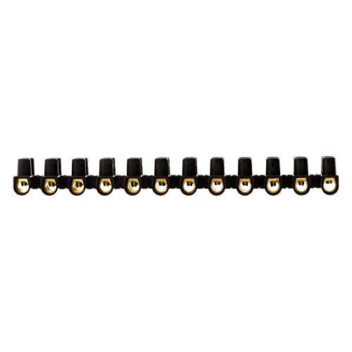 Zenitech - Barrette à cheveux noir pour femmes - cheveux courts - coiffure facile - 12 plots - 16mm²