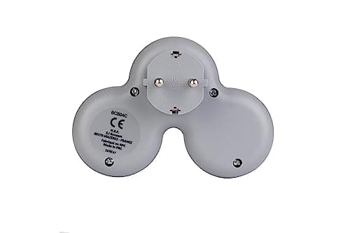 Triplite Schuko 16A Bolea - Blanc et Gris | Interrupteur intelligent | Cuisine et salle à manger | Économise de l'énergi
