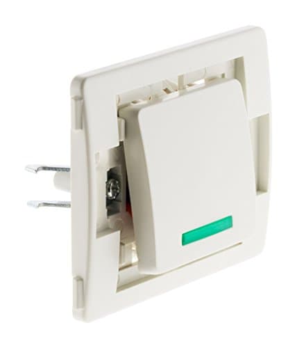 Bornes à va-et-vient avec voyant - composable - Blanc - Venus - Fonctionnel pour maison - Zenitech - Jouissance de desig