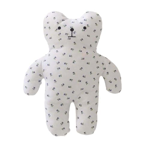 Générique Nounours Apaisant Sommeil Réparateur Jouet en Peluche Ours Poupée Apaisante Dormir Décoration Chambre — Noir et Blanc