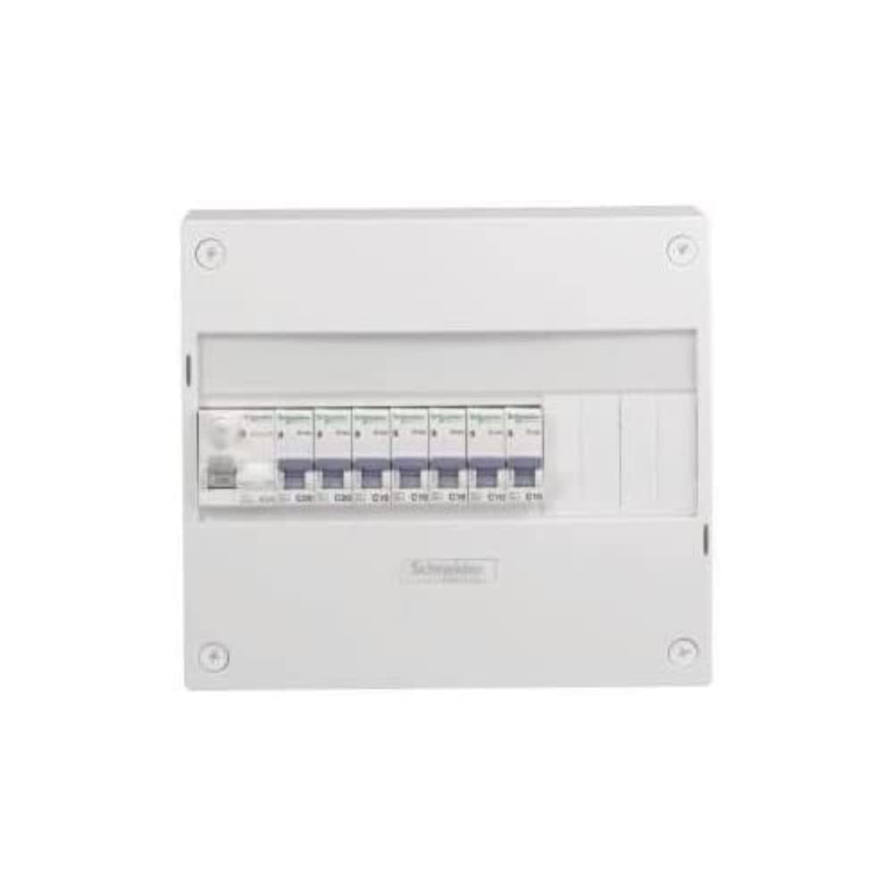 Schneider Electric Coffret pré-câblé SC5SHN03710024 avec 1 inter différentiel et 7 disjoncteurs pour installation réside