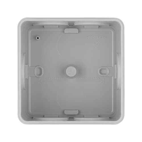 Zenitech - Prise électrique 2P plus T 16A gris clair IP54/IP55 1 paquet - étanche extérieur - Debflex 85X85 - 718806 - P