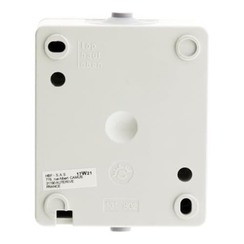 Zenitech - Interrupteur Étanche IP54 10A - Raccordement Rapide - Idéal pour Jardin et Terrasse - Noir