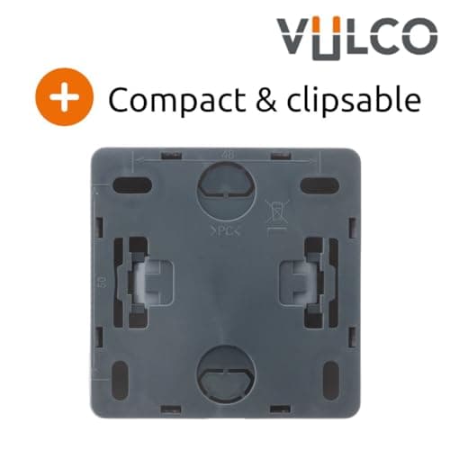 Interrupteur double va et vient Zenitech 10A saillie Silver Vulco pour habitat