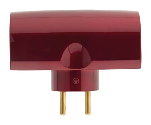 Multiprise Zenitech 4 prises latéales pour TV écran plat - Quadriplite - 2x16A + 2x6A - Bordeaux/pourpre