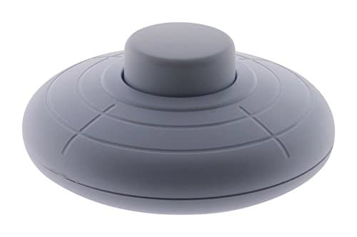 Zenitech - Interrupteur à Pied Gris 5m pour Luminaire - Installation Facile - Salon et Chambre - Design Discret — Blanc
