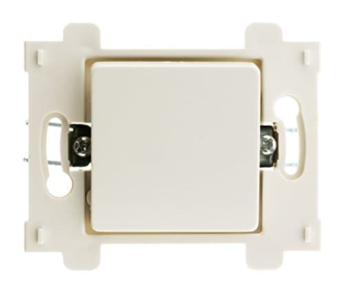 Zenitech - Bouton Poussoir Composable 10A - Blanc - Interrupteur Compatible Gamme Venus - Certifié NF et CE - Blanc