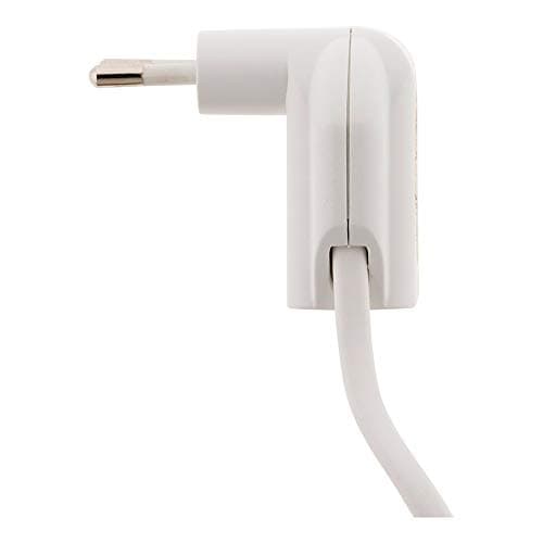 Zenitech Prolongateur HO3VVH2-F 2x 0,75mm² Câble Rallonge Blanc 3m Idéal pour Appareils Électriques Intérieurs Normes NF