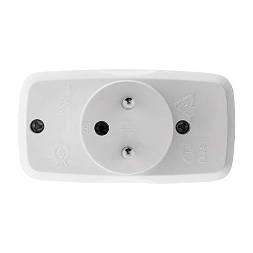 Multiprise Zenitech 2x2P 6A + 1x2P+T 16A Blanc