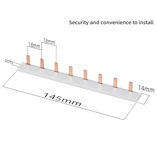 Peigne Électrique Universel TONGOU 8 Voie 63A 230V/415V, Connexion Universelle pour Tableau Électrique et Disjoncteur