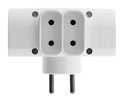 Zenitech Quadriplite 2x 16A + 2x 6A latérale Blanc pour installateurs professionnels au bureau de travail