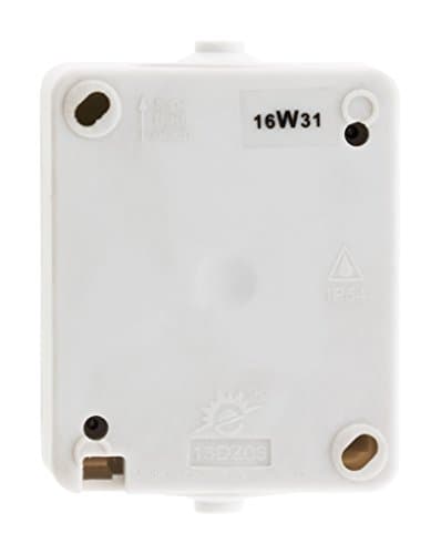 Zenitech Va et vient à voyant IP54 gris clair pour extérieur chaud et froid
