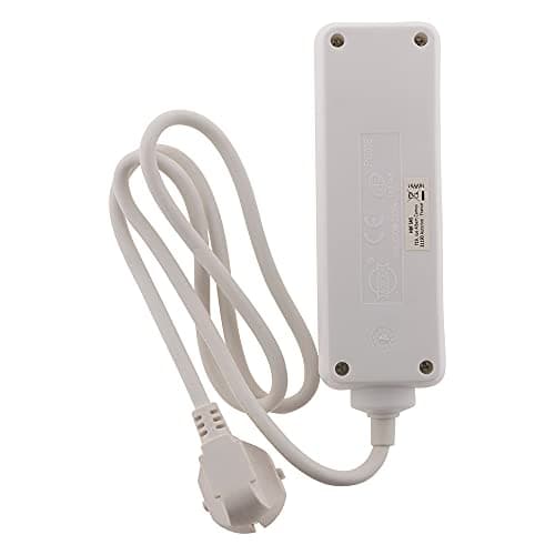 Zenitech Bloc de 3 Prises 16A 2P+T - Prise Sécurisée pour Bureau/Électroménager - Blanc - Sécu Électrique 3 Ports