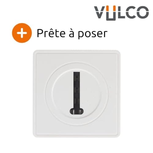 Prise téléphone Zenitech 8 plots en saillie Blanc Vulco - Fonctionnel et pratique pour toute la famille - Idéal pour le