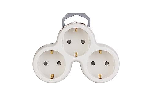 Triplite Schuko 16A Bolea - Blanc et Gris | Interrupteur intelligent | Cuisine et salle à manger | Économise de l'énergi