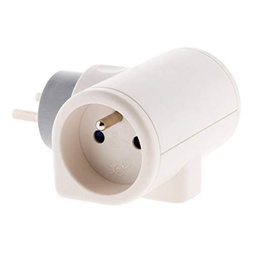 Zenitech Multiprise 3 prises rotatives à 180° - 2x16A + 1x6A - Triplite - Blanc