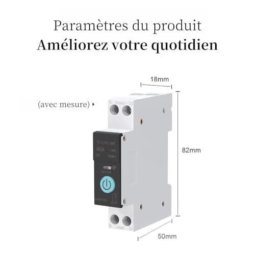 Commutateur Intelligence WIFI Domestic Disjoncteur Télécommande Portable 3 Modes Synchronisation Électroménager 40A