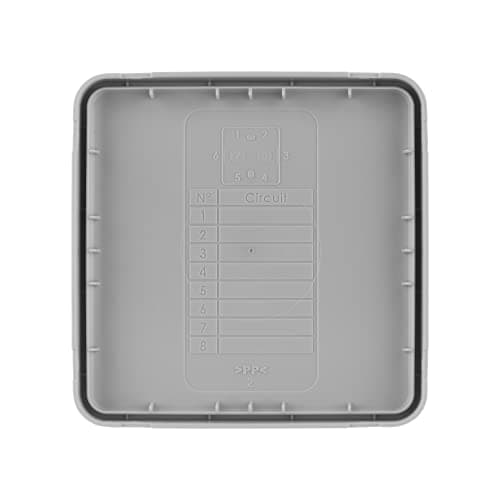Zenitech - Prise électrique 2P plus T 16A gris clair IP54/IP55 1 paquet - étanche extérieur - Debflex 85X85 - 718806 - P