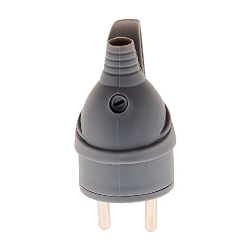 Étui mâle anneau -16A 2P+T - gris - Zenitech