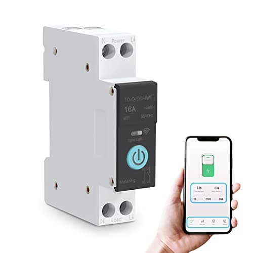 Commutateur Intelligence WIFI Domestic Disjoncteur Télécommande Portable 3 Modes Synchronisation Électroménager 40A — 16A