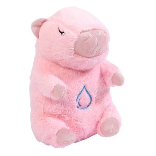 Peluche Sghtil Animal de Battement de Coeur Ami du Sommeil - Roi la Loutre - Relaxant pour Garçons et Filles - Musique e — Rose