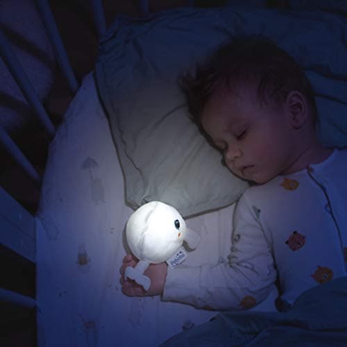 Pabobo Veilleuse Baleine Shakies Enfant & Bébé Lumière Douce Portable Secouer pour Allumer Minuteur Lavable Piles Inclue
