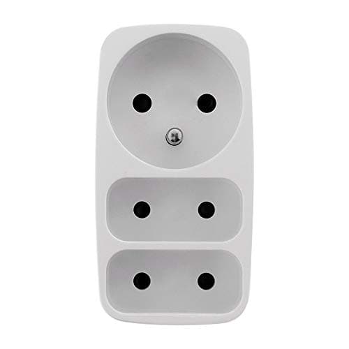 Multiprise Zenitech 2x2P 6A + 1x2P+T 16A Blanc