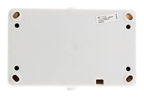 Zenitech - Double prise 2P+T horizontale - Gris clair pour intérieur - Protection IP54 - Meilleures ventes