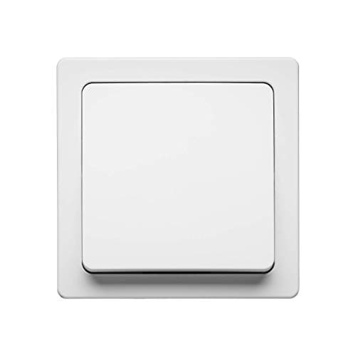 Interrupteur va et viens Gamme Blok Blanc - Prises électriques murales - Usage domestique - Fonctionnement sans fil - Pr
