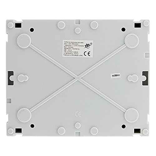 Zenitech Coffret Électrique Étanche IP65 8 Modules Exterieur/Éclairage Industriel Équipé d'Accessoires Professionnels 60