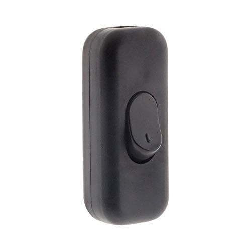 Zenitech - Interrupteur 2A Unipolaire Noir | Interrupteur Sécurisé pour Électroménager et Projets Électriques - Spécific — Noir