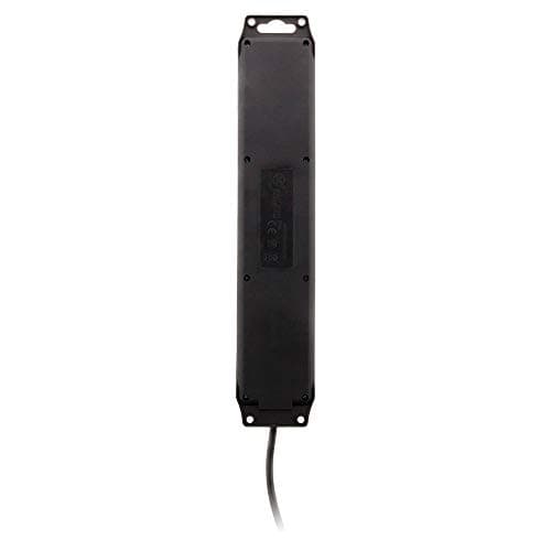 Zenitech Bloc étanche IP44 16A 2P+T pour douche Bloc de prises waterproof pour salle de bain avec interrupteur Noir 1,5m