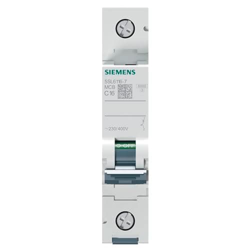 Siemens - Disjoncteur de ligne 1P 16A pour maison elektrique sécuritaire