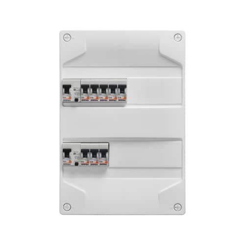 DEBFLEX - Coffret électrique pré-équipé - Tableau électrique pour pose en saillie - Interrupteurs différentiels (40A typ
