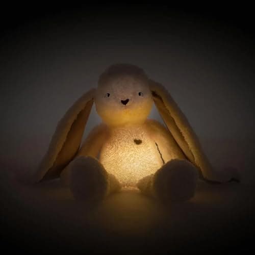 MyHummy Aide à S'endormir Lapin 5in1 Lampes Douces pour Sommeil Apaisant Femme Homme Chambre à Coucher LED Blanc Chaud