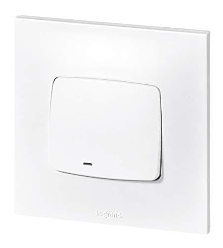 Interrupteur LEGRAND Neptune - Prêt à Installer - Blanc - Commande d'Éclairage Monobloc - 10A - Intermittence