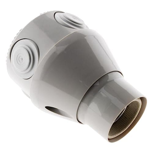 Douille orientable E27 blanc Zenitech - lumière diffuse - design moderne - facilement interchangeable - 280mm de long