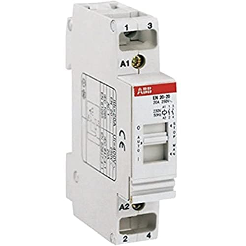 Zenitech Contacteur jour/nuit ABB026506 20 A, Gris - Interrupteur électrique 20 ampères pour système domotique, Installa