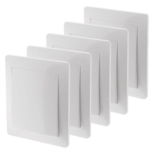 Zenitech Interrupteur va et vient encastré 10A Blanc Lot de 5 - Sécurité électrique - Pour maison et bureau