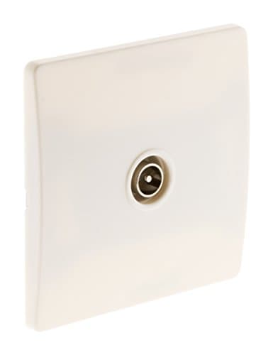 Zenitech Prise 2P+T 16A Blanc Pour Maison - Grande Capacité - Sécurité Elevée — Prise TV