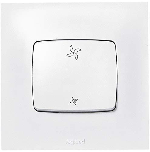 Interrupteur LEGRAND Neptune - Prêt à Installer - Blanc - Commande d'Éclairage Monobloc - 10A - Intermittence