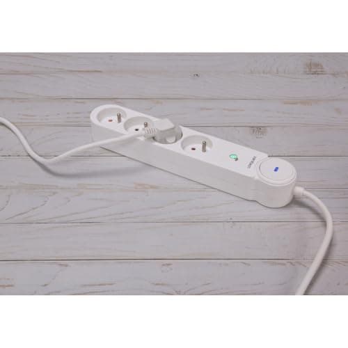 Zenitech Parafoudre Multiprise Iota 4x16A avec Interrupteur - Sécurisez Vos Appareils - Protection Électrique Polyvalent