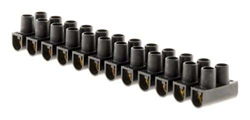 Zenitech - Barrette à cheveux noir pour femmes - cheveux courts - coiffure facile - 12 plots - 16mm² — Noir,Noir.ces