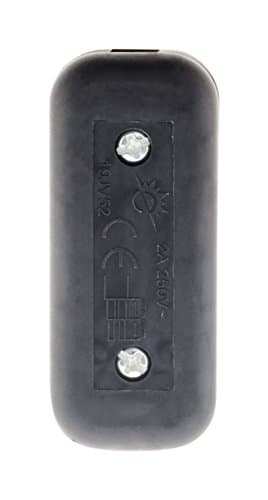 Zenitech Interrupteur 2A Bipolaire Blanc Élégant Pour Intérieur Design Fonctionnel 4PC — Noir
