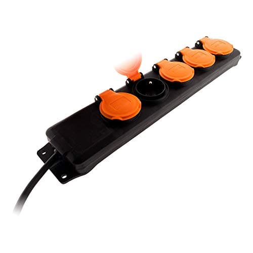 étancheité Zenitech Bloc étanche 5 prises 16A 2P+T clapets utilisateurs professionnels travaux électriques