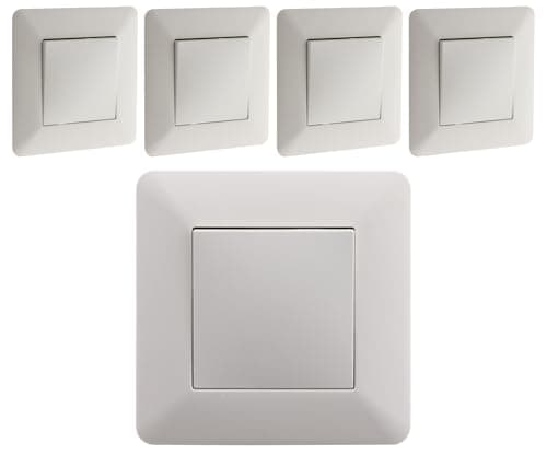 Interrupteurs va et vient Zenitech 10A Blanc Artezo - Lot de 5