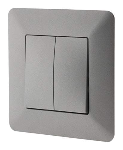 Interrupteur va et vient double Zenitech Titanium pour domicile