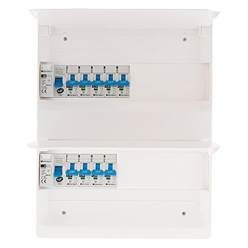 Zenitech Coffret T3 26 modules + 9 disjoncteurs + 2 interrupteurs - Éléments clés pour la sécurité électrique - Idéal po