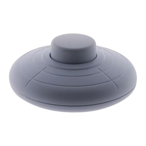 Zenitech - Interrupteur à Pied Gris 5m pour Luminaire - Installation Facile - Salon et Chambre - Design Discret