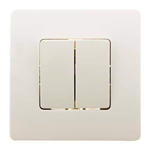 Double Va et Vient Bornes Auto Zenitech Blanc Câblage Rapide Installation Compatible Boîtes Standards Fixation à Vis et